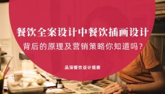 餐飲全案設計中，餐飲插畫設計背后的原理及營銷策略你知道嗎？